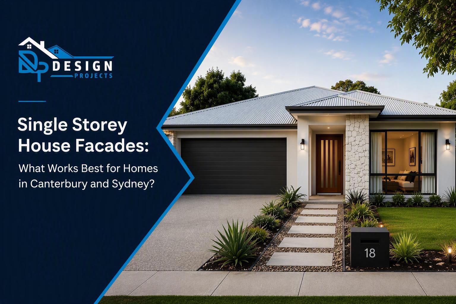 single storey facade